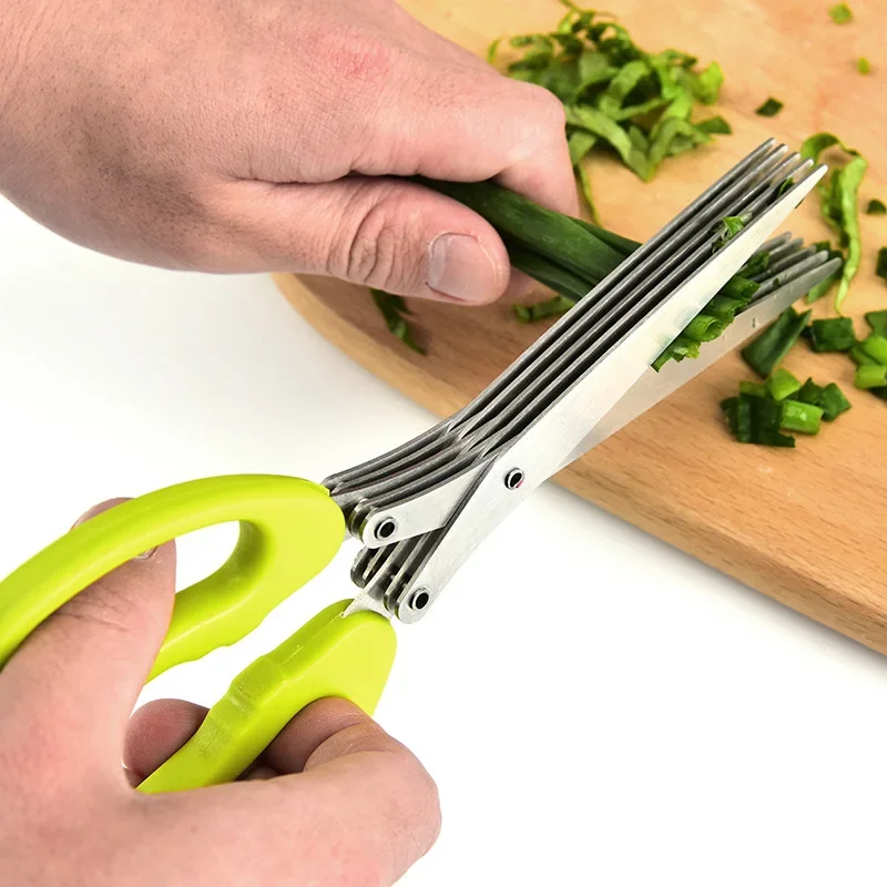Kitchen Gadgets That Make Life Easier - Muti-Layers Kitchen Scissors Stainless Steel Vegetable