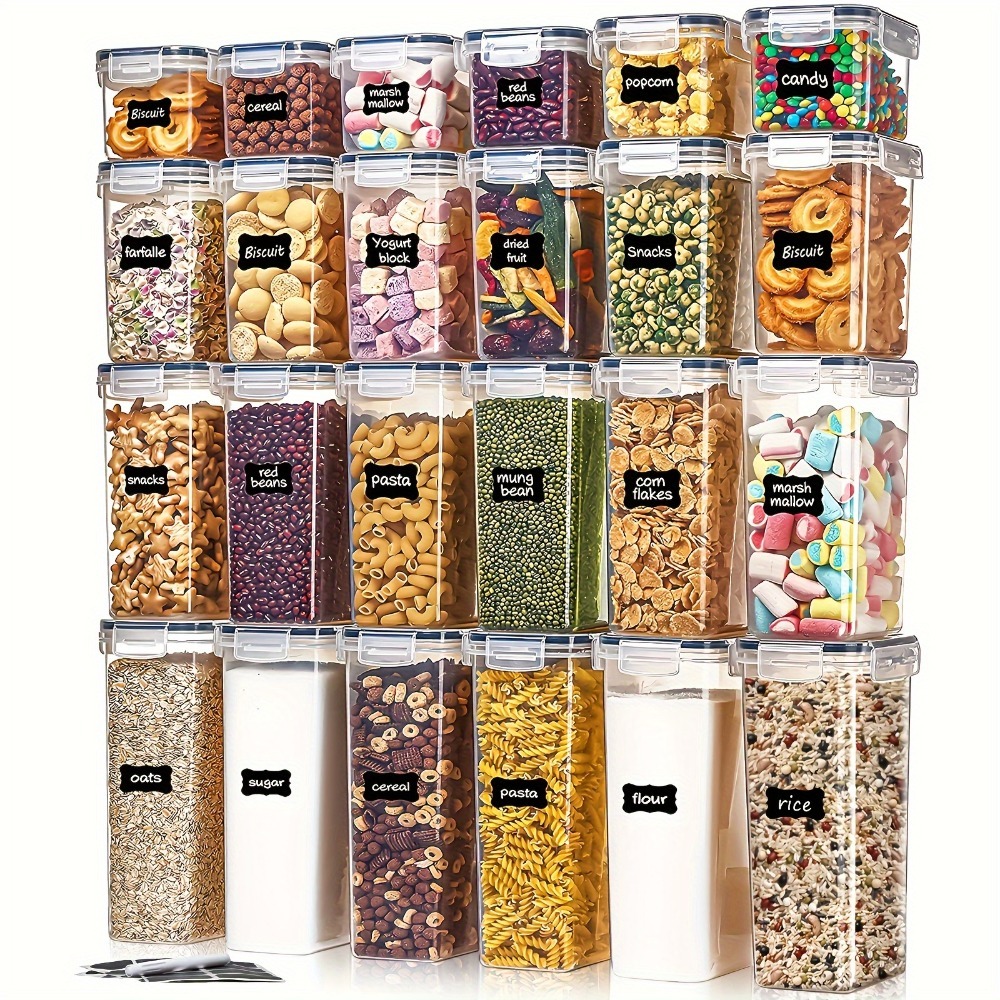Kitchen Gadgets Storage - 24Pcs Food Storage Containers 12 Boxes