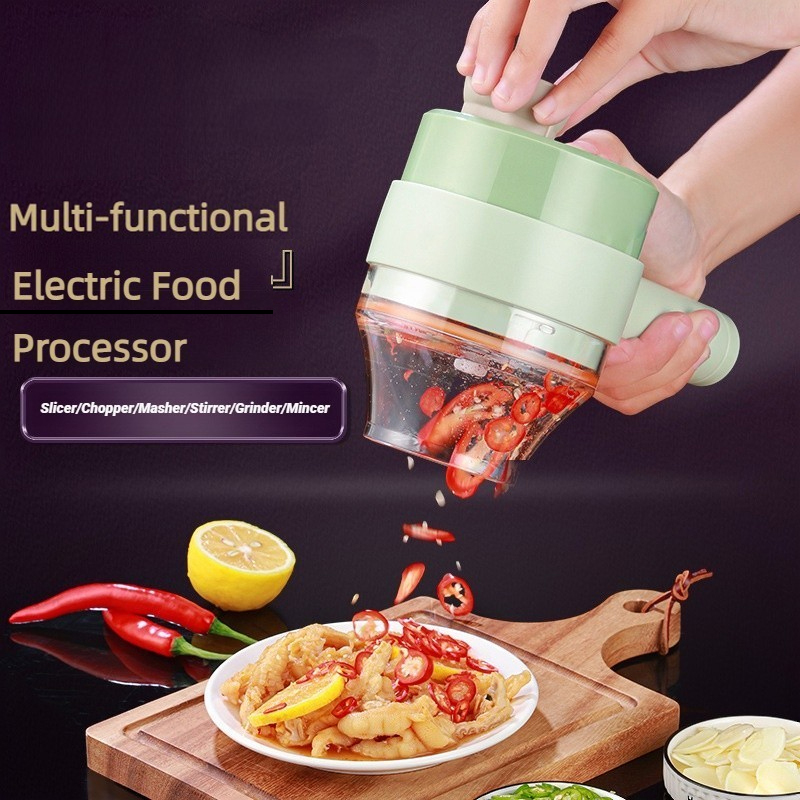 Kitchen Gadgets That Make Life Easier - Wireless Electric Food Processor Vegetable Cutter
