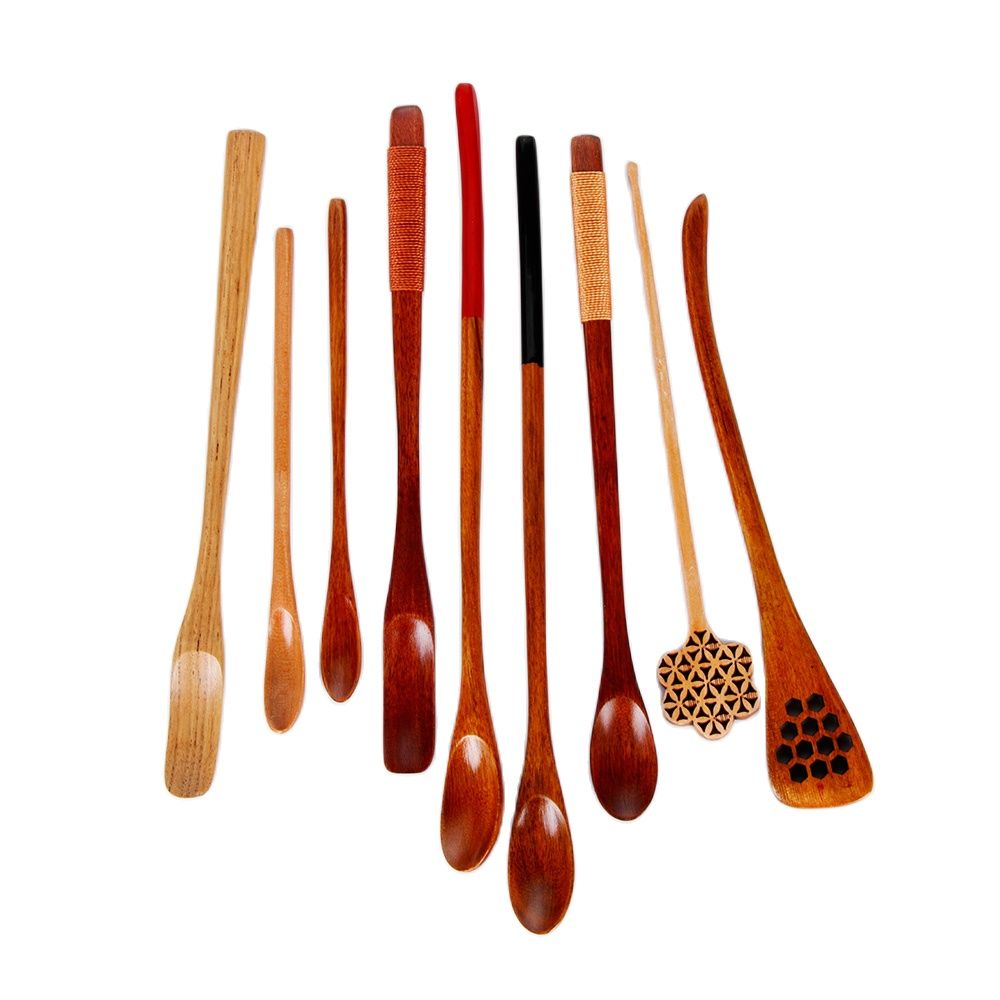 Kitchen Gadgets And Appliances - Wood Cooking Utensil Tea Leaf Matcha