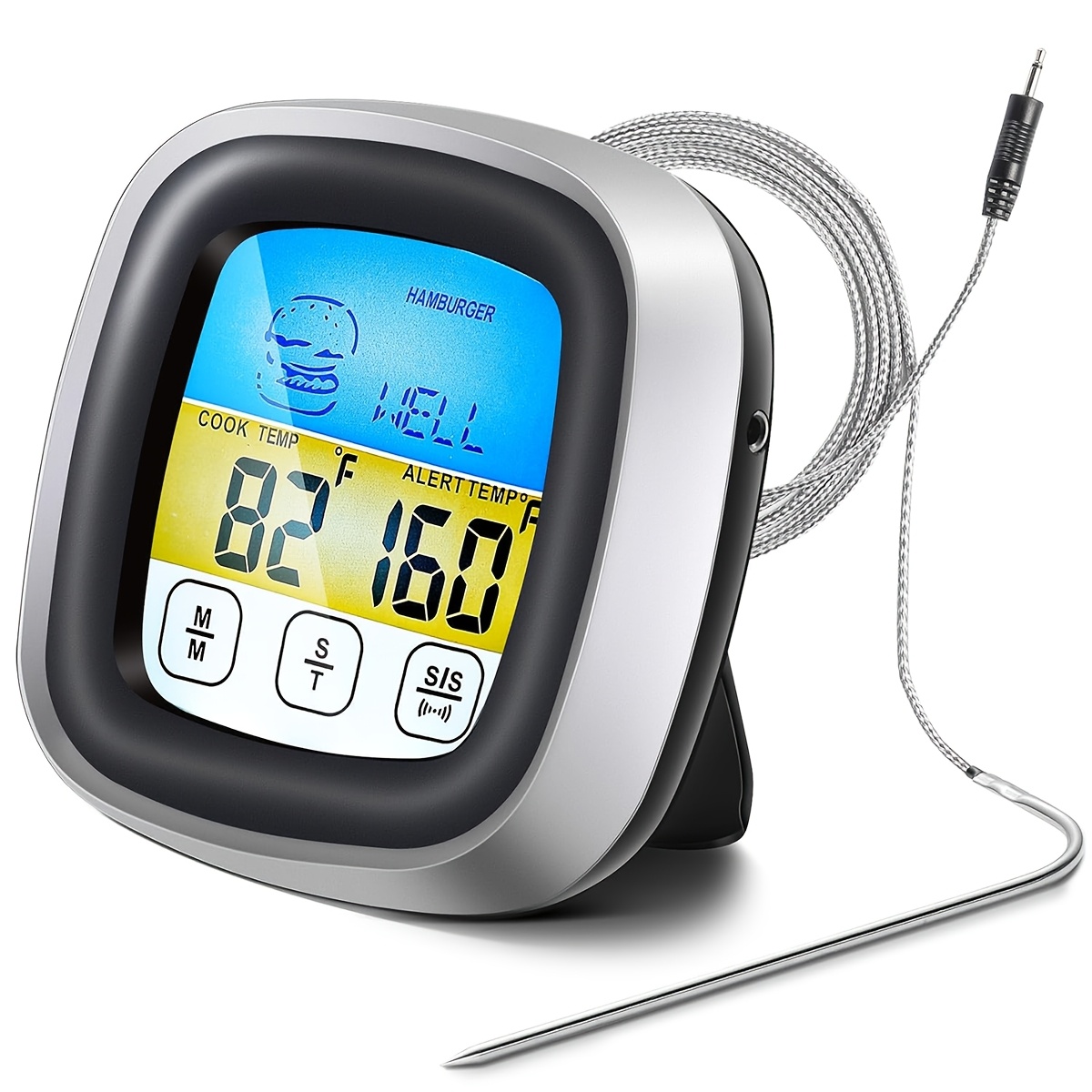 Meat Thermometer - Digital Meat Thermometer BBQ Timer Cooking