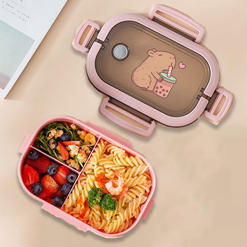 Kitchen Gadgets Storage - Capybara Bento Lunch Box Anime Animals