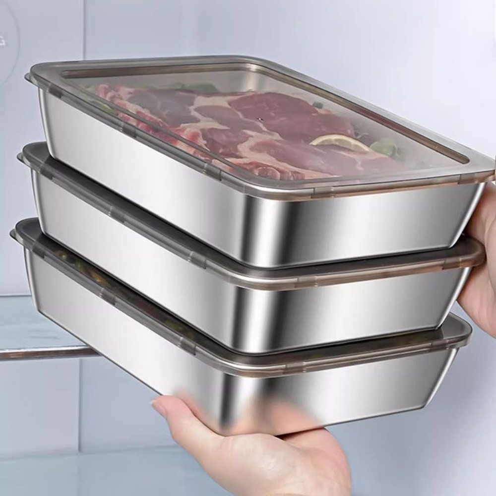 Kitchen Gadgets Storage - Food Grade Stainless Steel Serving Tray