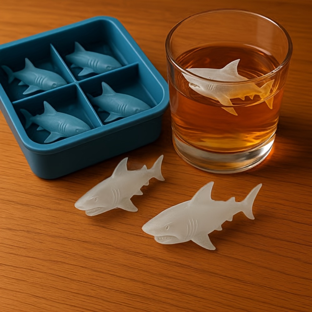Kitchen Gadgets Must Have - Shark Silicone Ice Cube Tray 4