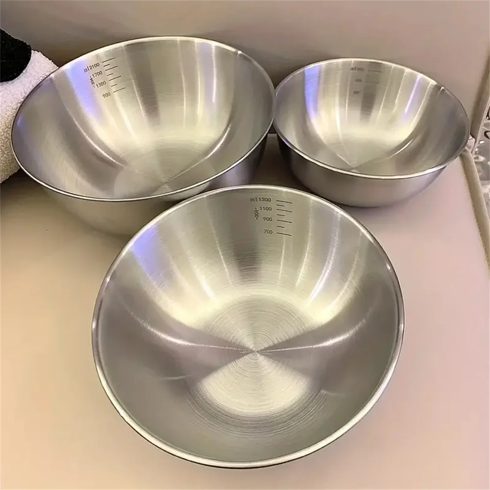 Kitchen Gadgets Storage - 1-3 Stainless Steel Bowl Set with