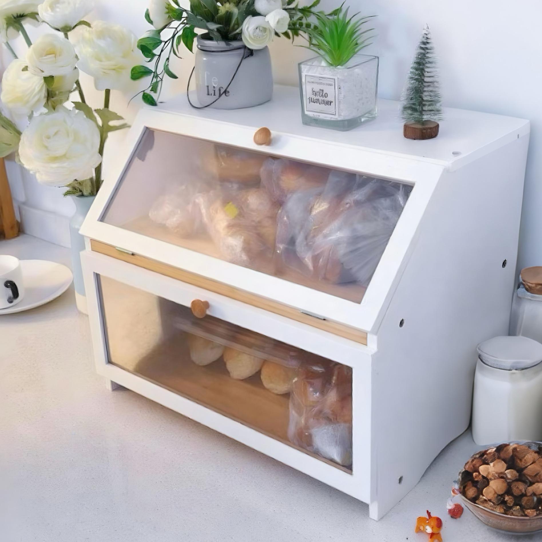 HOMEKOKO Double Layer Bread Bo - огляд і ціна Kitchen Gadgets Storage