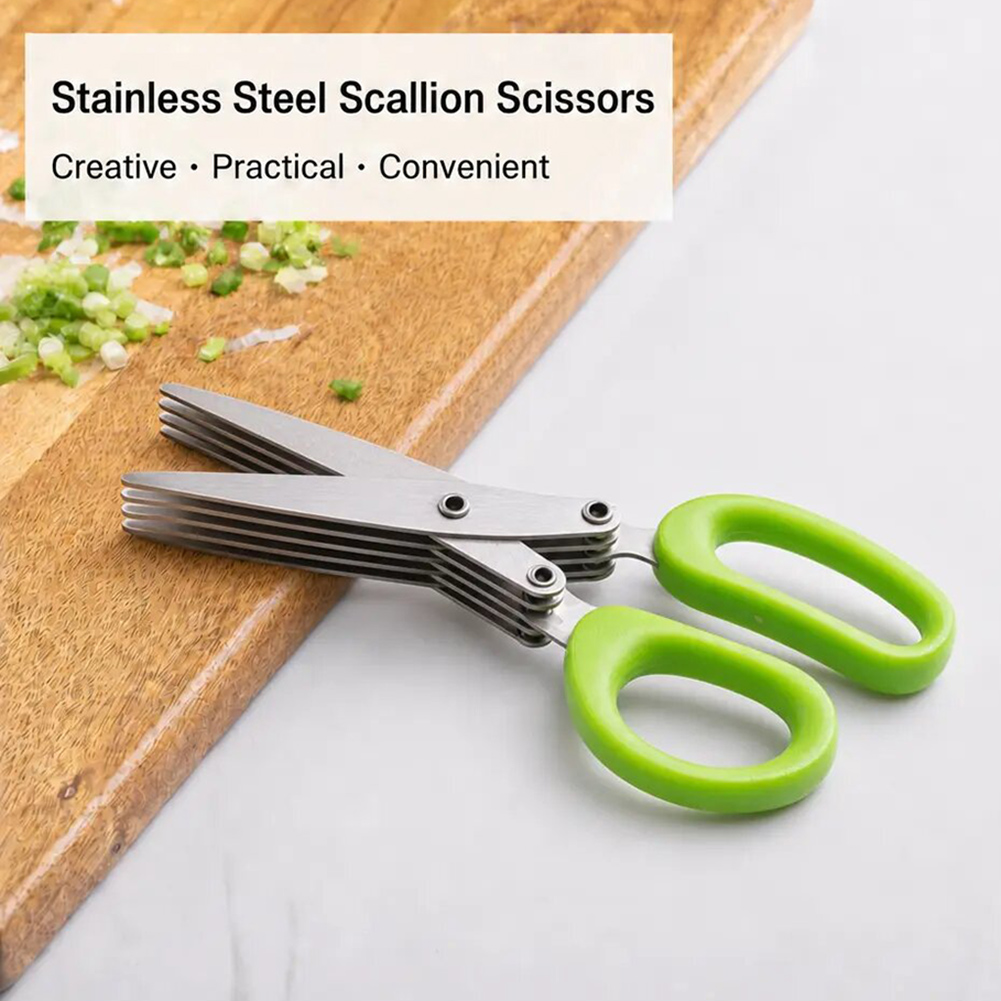 5-Blade Stainless Steel Herb S - огляд і ціна Herb Scissors 5 Blade
