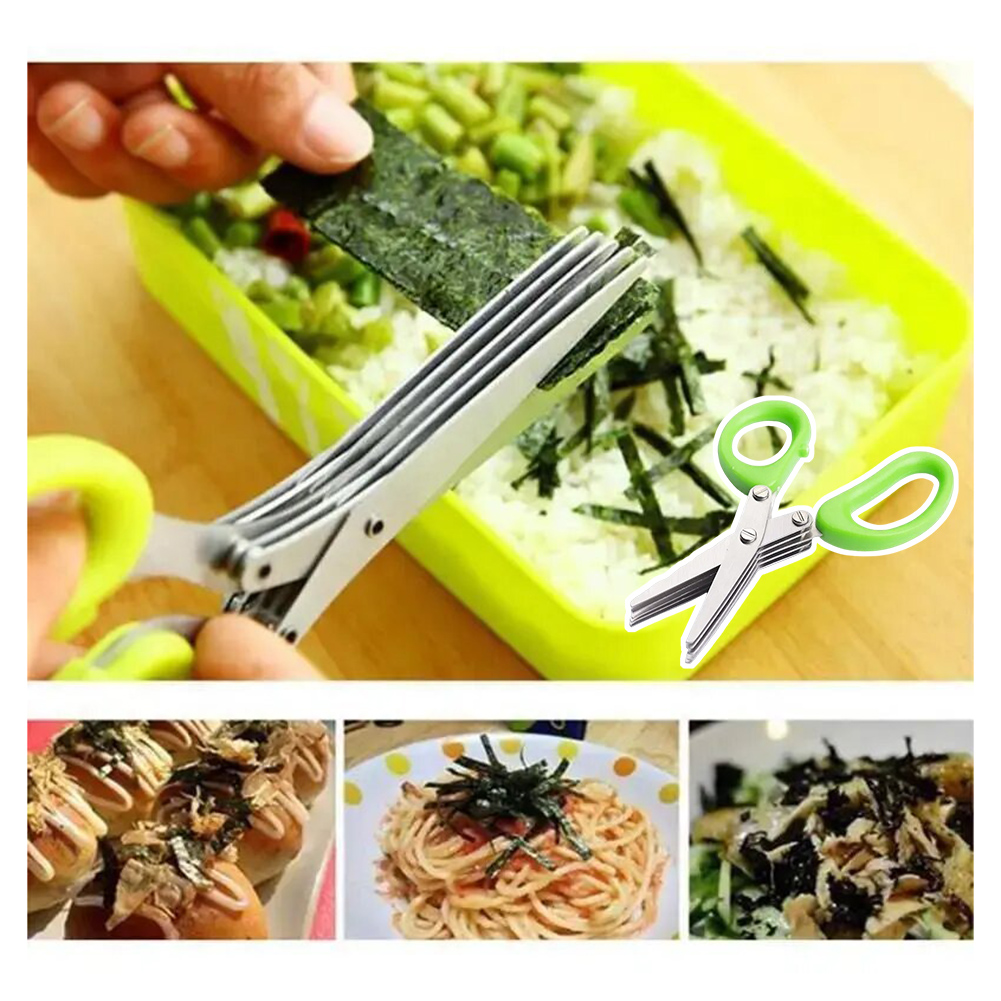 5-Blade Stainless Steel Herb S - огляд і ціна Herb Scissors 5 Blade