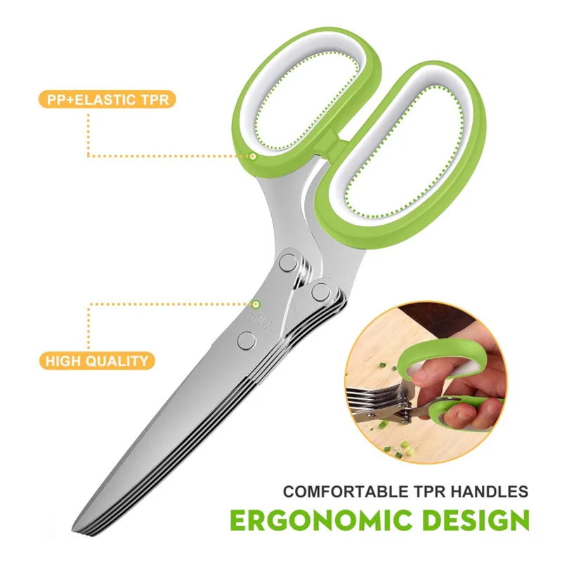Herb Scissors Stainless Steel  - огляд і ціна Herb Scissors 5 Blade