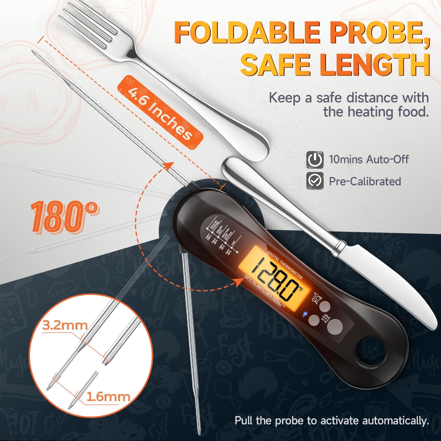 Digital Instant Read Meat Ther - огляд і ціна Meat Thermometer