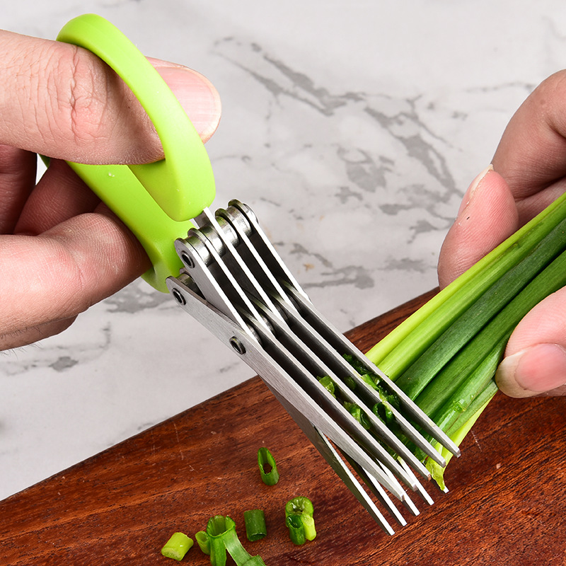 Stainless Steel Multi Layer 3  - огляд і ціна Herb Scissors 5 Blade