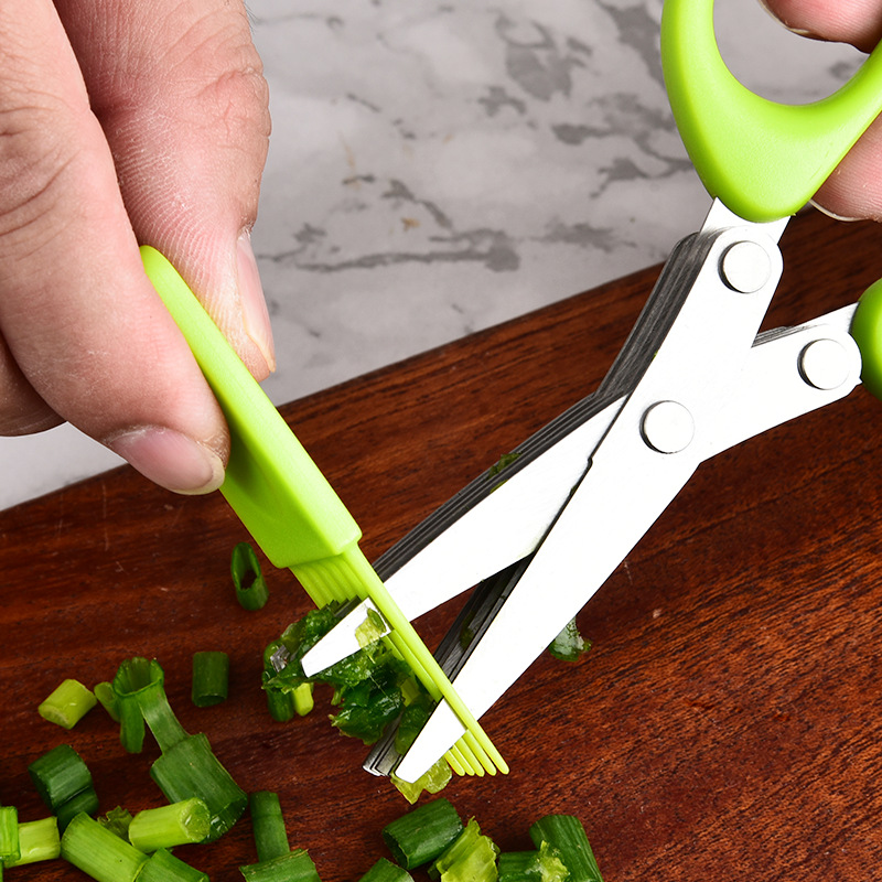 Stainless Steel Multi Layer 3  - огляд і ціна Herb Scissors 5 Blade