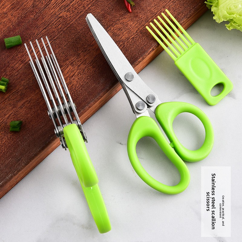 Stainless Steel Multi Layer 3  - огляд і ціна Herb Scissors 5 Blade