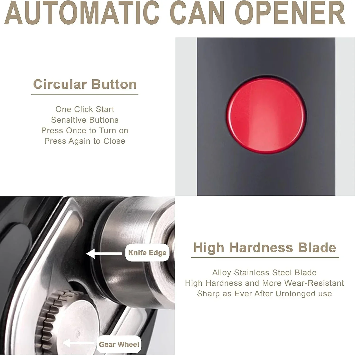 Electric Can Opener One Touch  - огляд і ціна Kitchen Gadgets Jar Openers