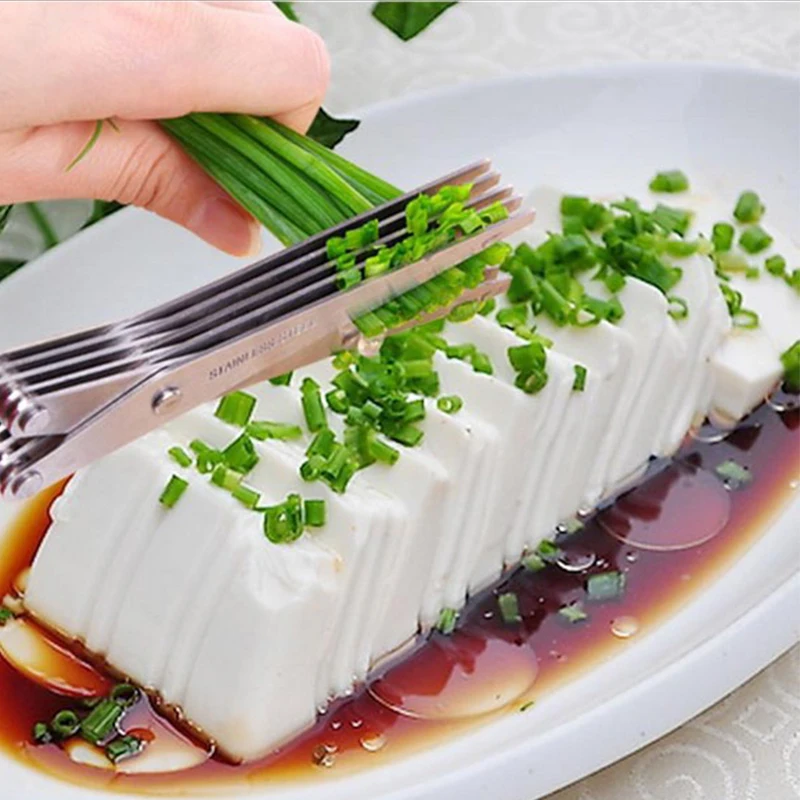 5 Layers Blade Scallion Scisso - огляд і ціна Herb Scissors 5 Blade