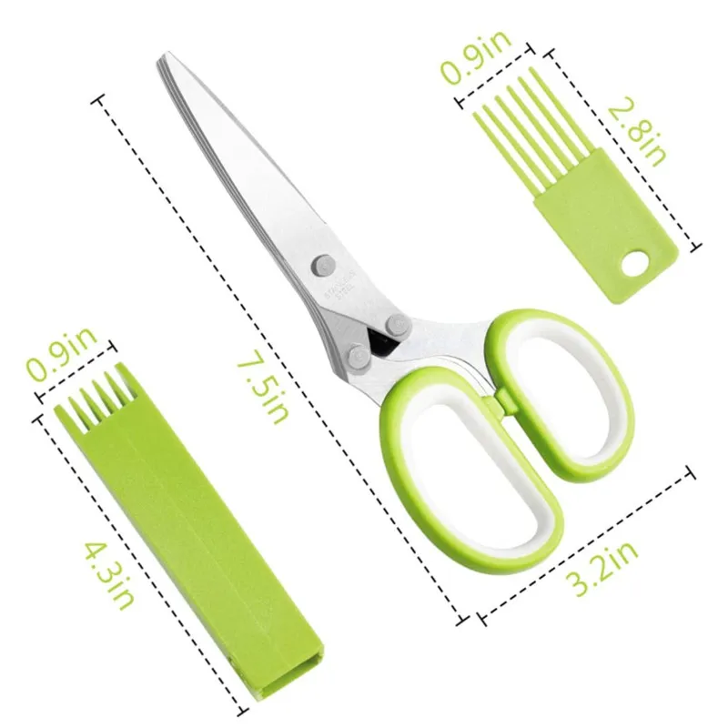 Herb Scissors Stainless Steel  - огляд і ціна Herb Scissors 5 Blade