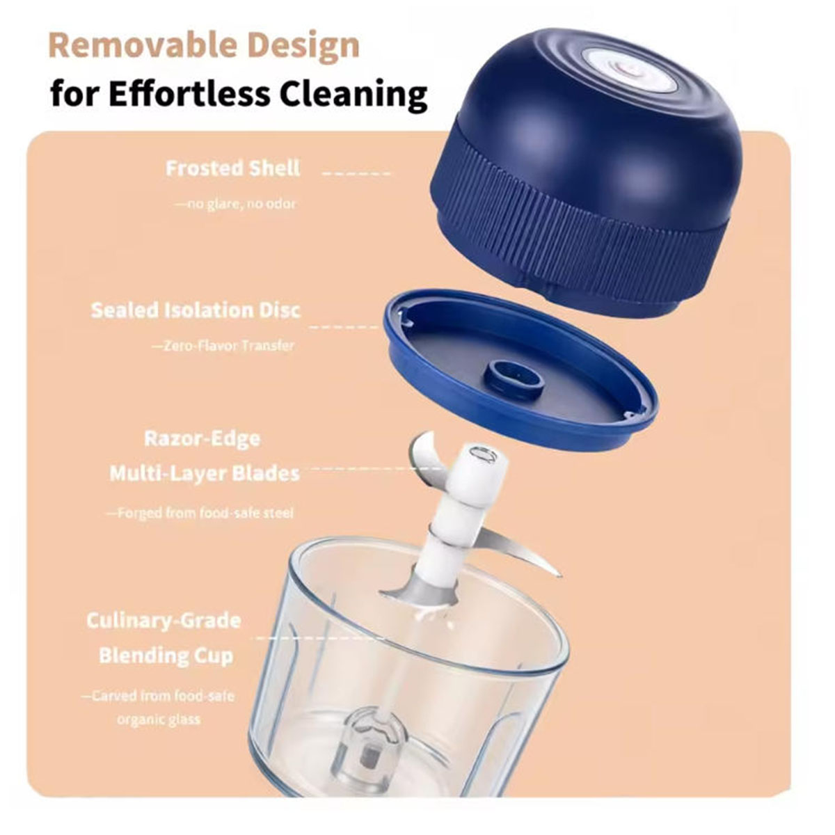 1PC Electric Garlic Chopper Mi - огляд і ціна Kitchen Gadgets Blender
