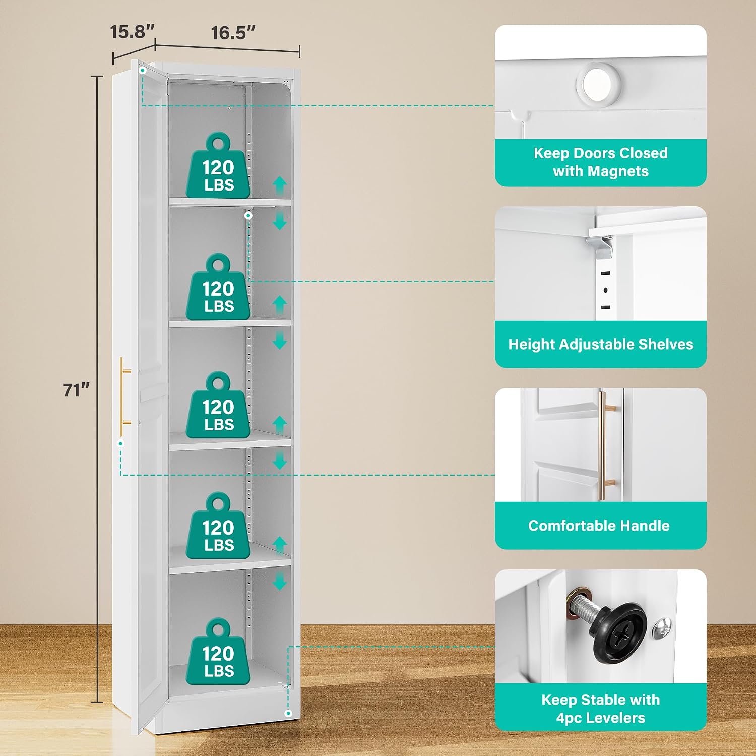 Tall Narrow Storage Cabinet Wi - огляд і ціна Kitchen Gadgets Storage