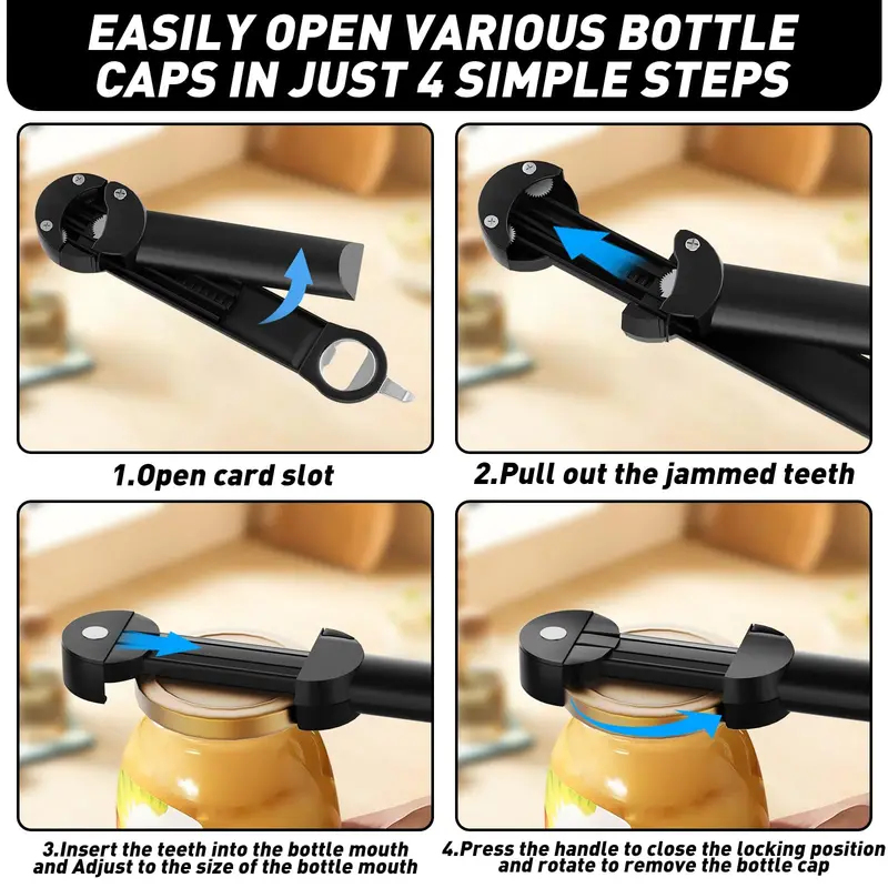 Multifunctional Adjustable Sta - огляд і ціна Kitchen Gadgets Jar Openers