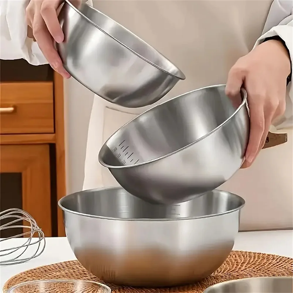 1-3 Stainless Steel Bowl Set w - огляд і ціна Kitchen Gadgets Storage