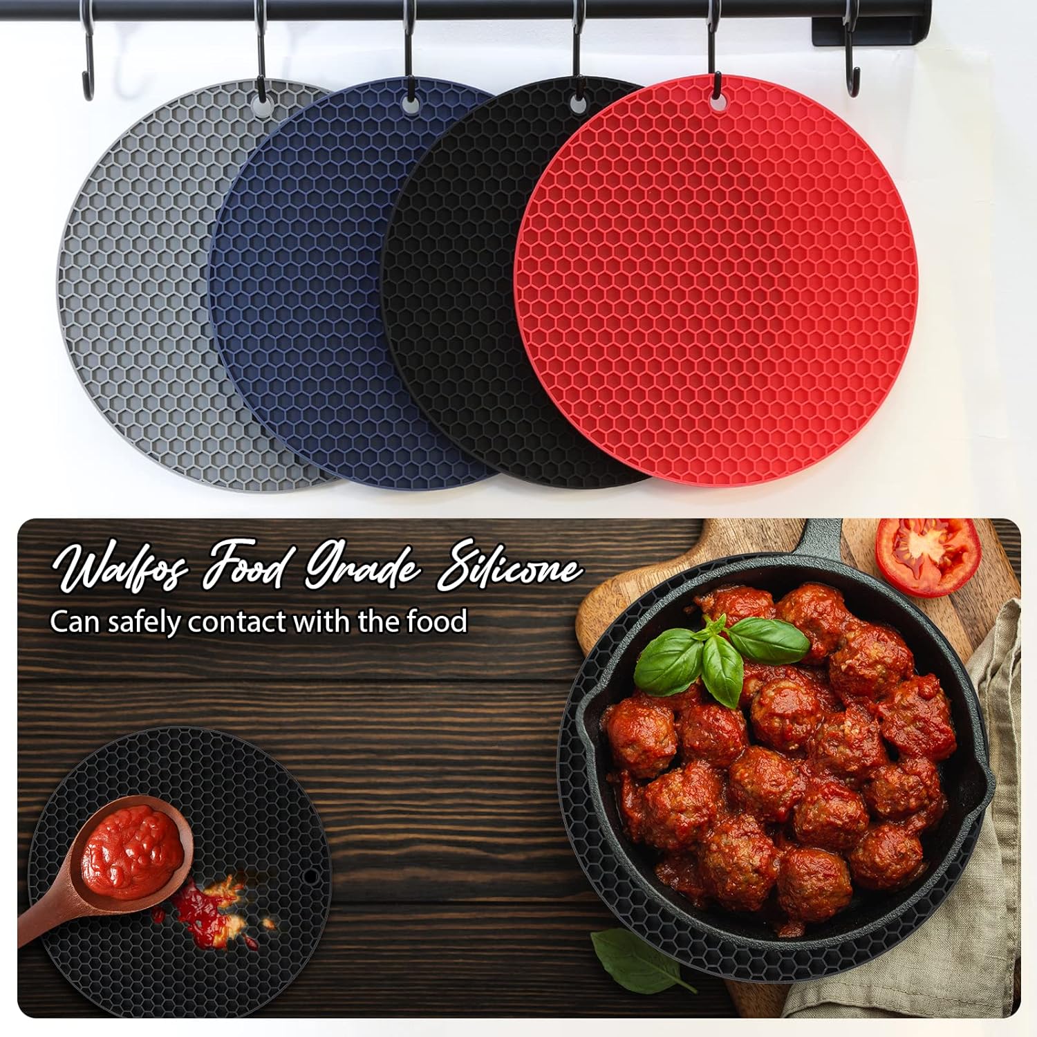 Silicone Trivet Mats Heat Resi - огляд і ціна Kitchen Gadgets Jar Openers