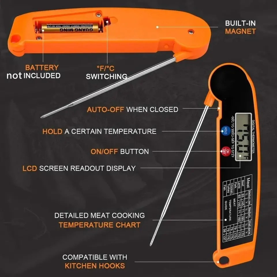 Waterproof Digital Kitchen Foo - огляд і ціна Meat Thermometer