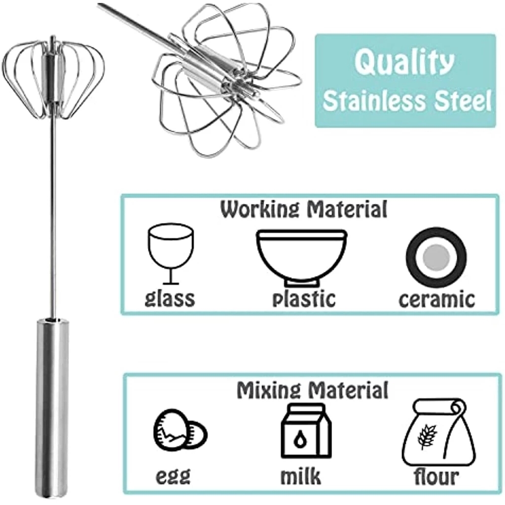 1/3pcs Stainless Steel Egg Bea - огляд і ціна Kitchen Gadgets Blender