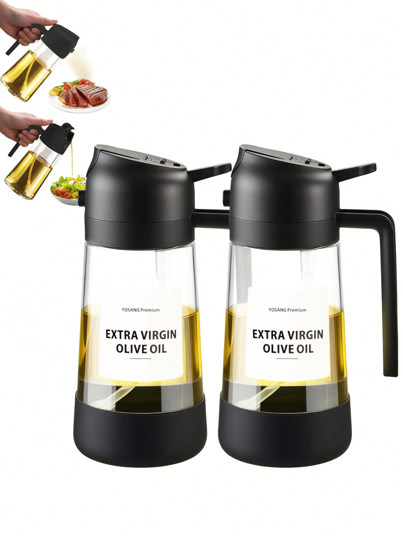 2PCS 2-In-1 Oil Sprayer & Pour - огляд і ціна Kitchen Gadgets Must Have