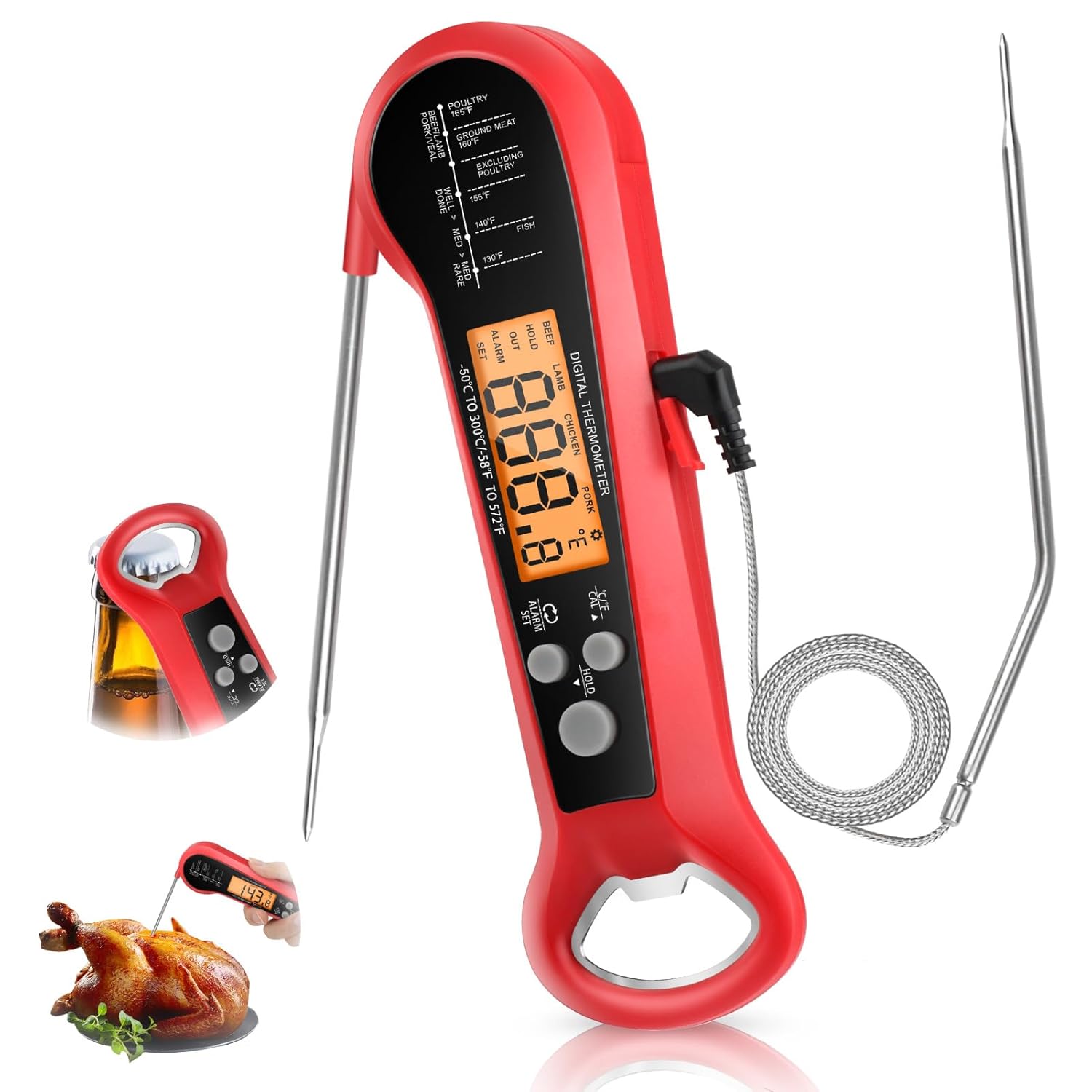 Long Cable Professional Meat T - огляд і ціна Meat Thermometer