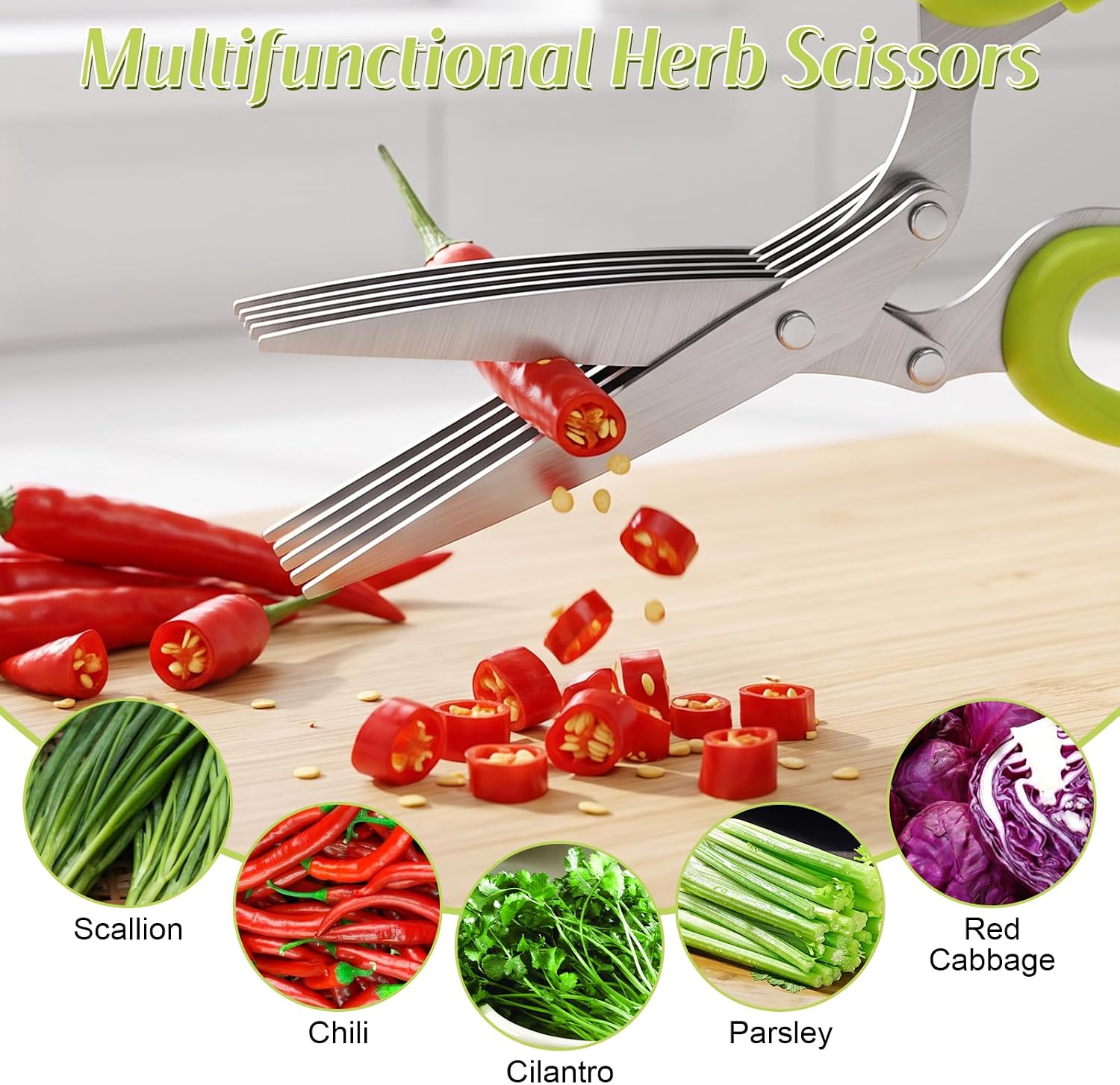 2027 New Herb Scissors with 5  - огляд і ціна Herb Scissors 5 Blade